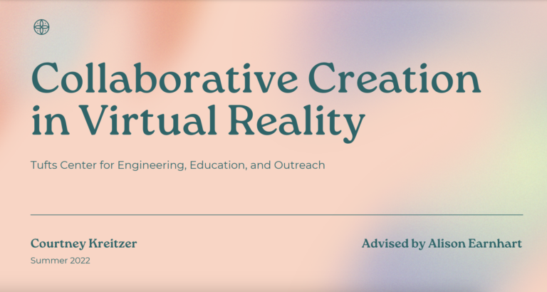 Collaborative Creation in Virtual Reality